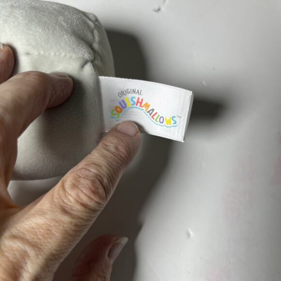 Squishmallow Nissa Yeti Peppermint Swirl 4" Plush Christmas Ornament Gray HTF - Picture 3 of 9